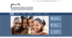 Desktop Screenshot of gilmorefamilydental.com